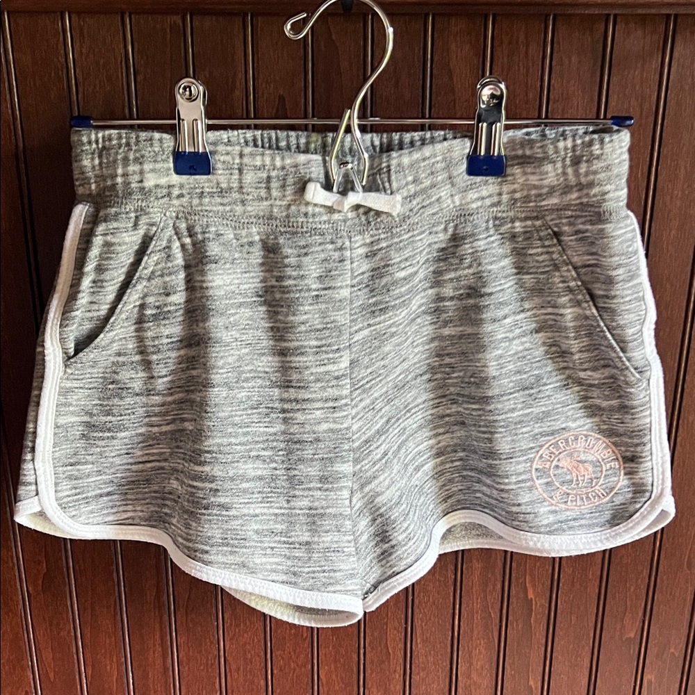 Abercrombie Kids 15/16 Casual Gray Heather Knit Shorts
